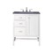 James Martin Vanities Addison 30in Single Vanity, Glossy White w/ 3 CM Charcoal Soapstone Quartz Top E444-V30-GW-3CSP - alternate 1